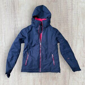 Crivit Waterproof Ski Snowboard Jacket Women’s Size 6 (EU 38) Navy/Red